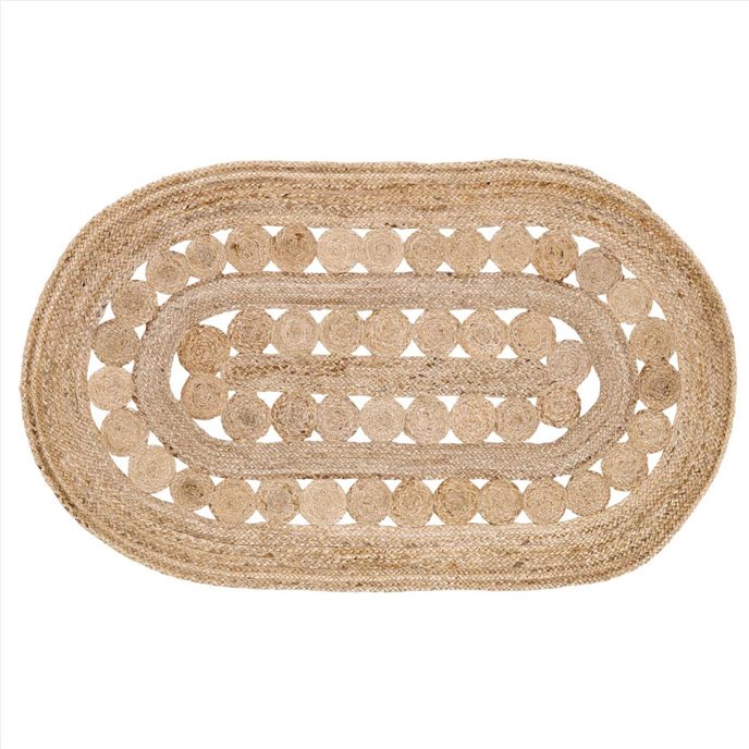 Celeste Jute Rug Oval 36x60 Thumbnail