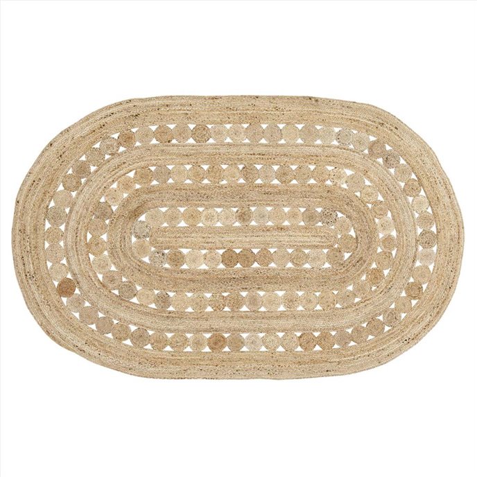 Celeste Jute Rug Oval 60x96 Thumbnail