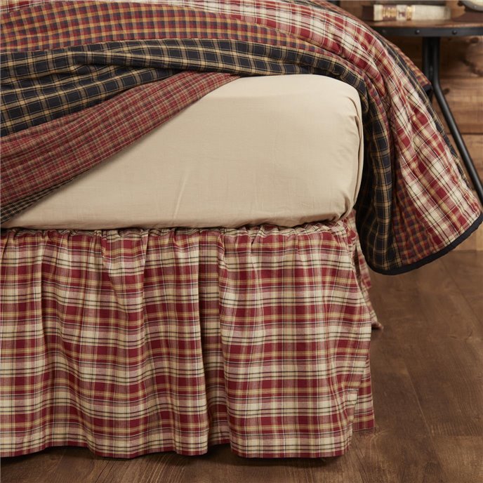 Beckham Plaid Queen Bed Skirt 60x80x16 Thumbnail