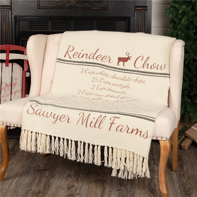 Sawyer Mill Reindeer Chow Woven Throw 50x60 Thumbnail