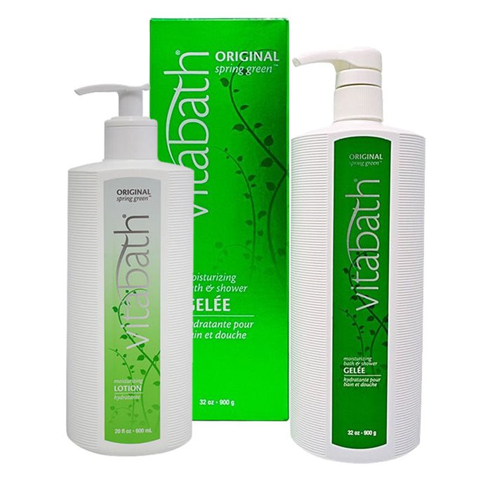 Vitabath Original Spring Green Shower Gelee (32 oz) and Lotion Value Pack Thumbnail