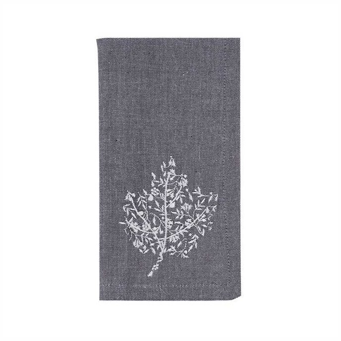 Leaf Filigree Embroidered Napkin Thumbnail