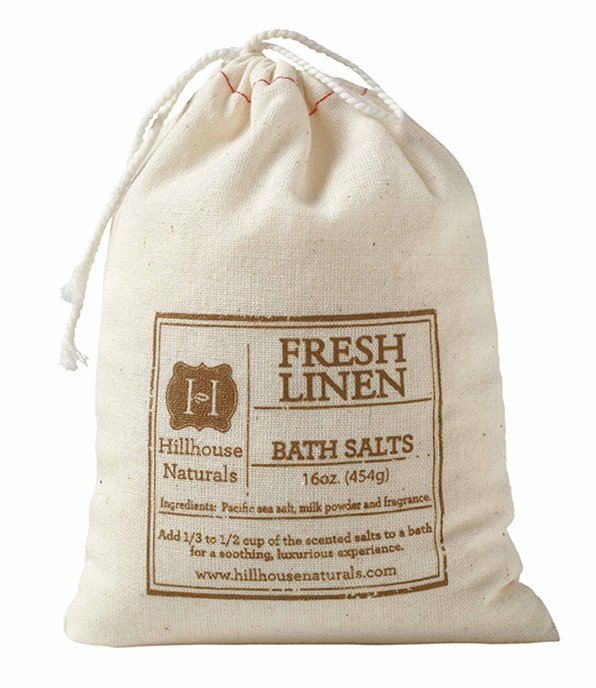 Fresh Linen Bath Salt In Bag 16 oz by Hillhouse Naturals Thumbnail