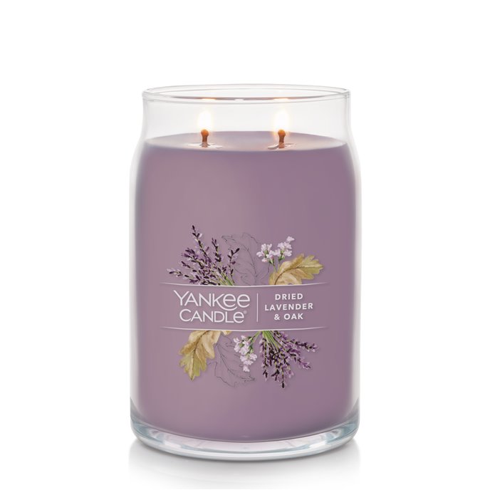 Yankee Candle Dried Lavender and Oak Signature  2-wick Large Jar Candle Thumbnail