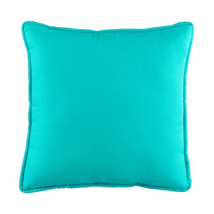 In the Sea Blue Square Pillow Thumbnail