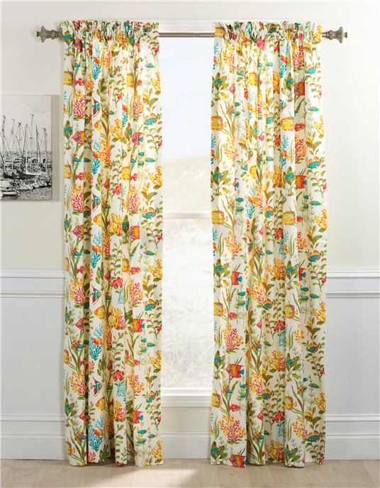 In the Sea Rod Pocket Curtain Panel Pair Thumbnail