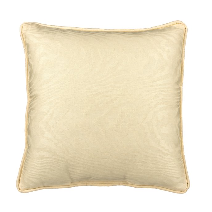 Ivory Moire Square Pillow Thumbnail