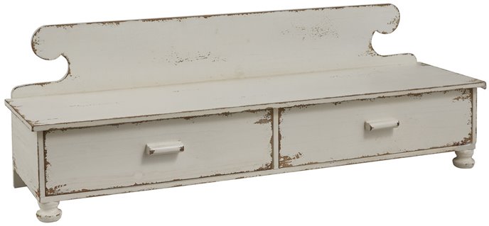 Counter Shelf Distressed White Thumbnail