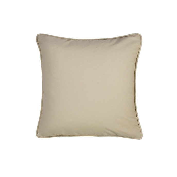 On Course Solid Tan Square Pillow Thumbnail