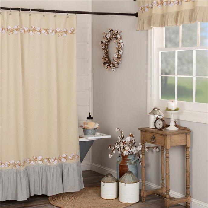 Ashmont Cotton Shower Curtain 72x72 Thumbnail