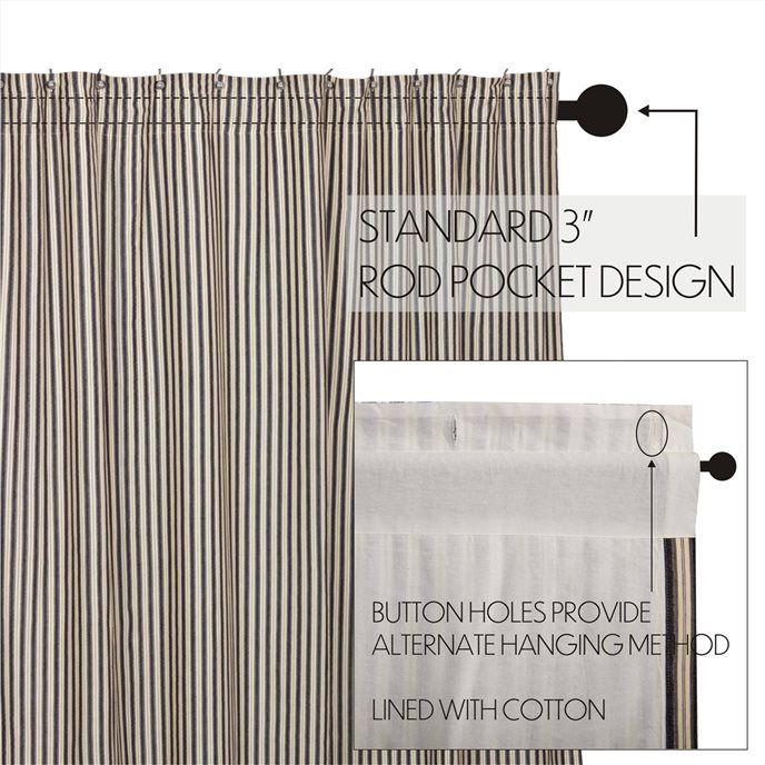 Ashmont Ticking Stripe Shower Curtain, Ticking Shower Curtain