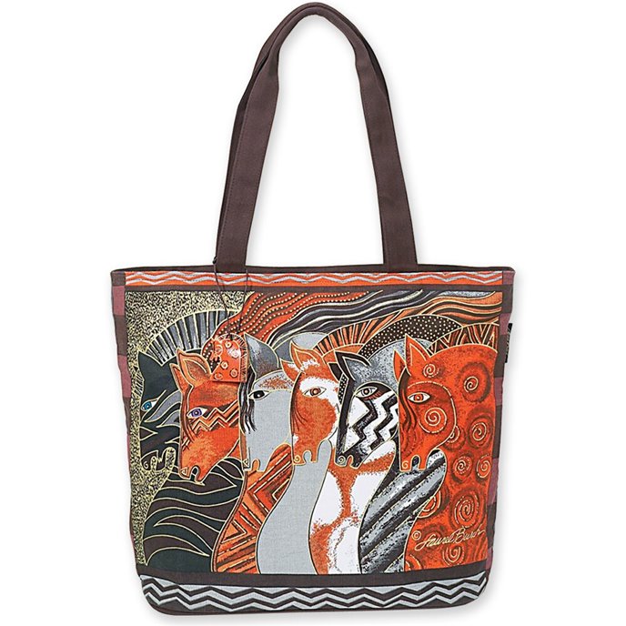 Laurel Burch Moroccan Mares Large Shoulder Tote