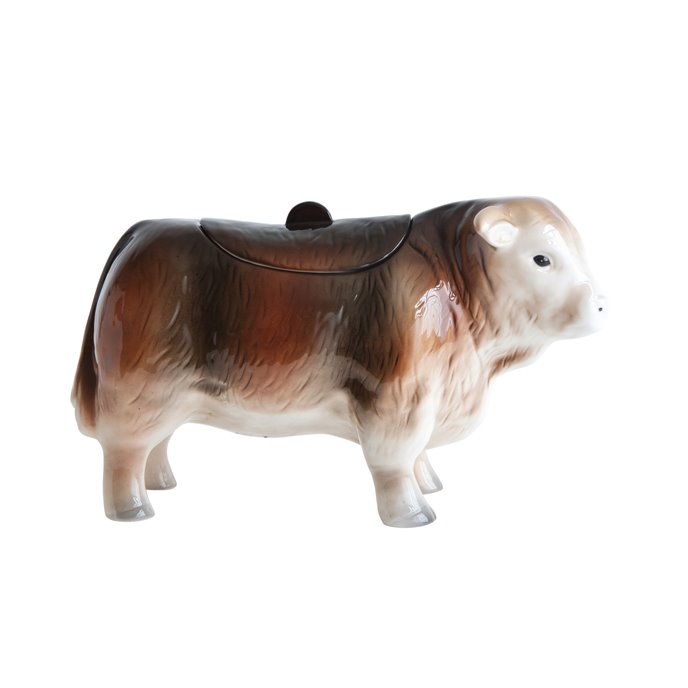 Vintage Ceramic Cow Shaped Cookie Jar Thumbnail