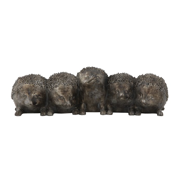 Distressed Iron Resin Hedgehog Planter Thumbnail