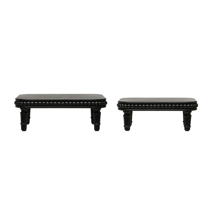 Rectangle Wood Pedestals with 4 Legs (Set of 2 Sizes) Thumbnail