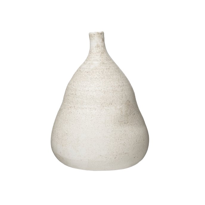 Large Textured Terracotta Vase with Narrow Top Thumbnail