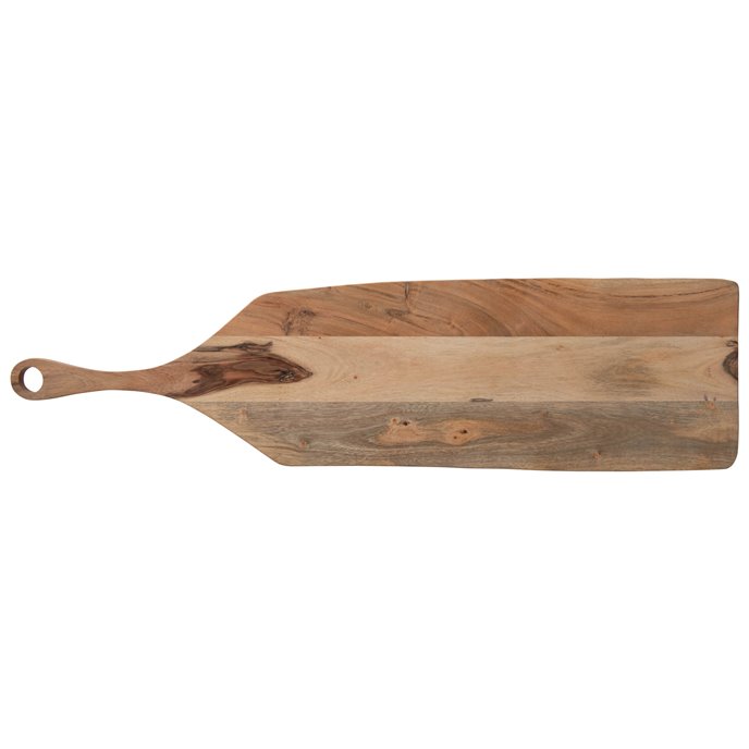 Rectangle Acacia Wood Cheese/Cutting Board with Handle Thumbnail