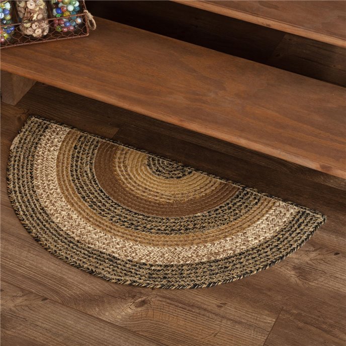 Kettle Grove Jute Rug Half Circle 16.5x33 Thumbnail