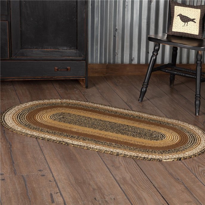 Kettle Grove Jute Rug Oval w/ Pad 27x48 Thumbnail