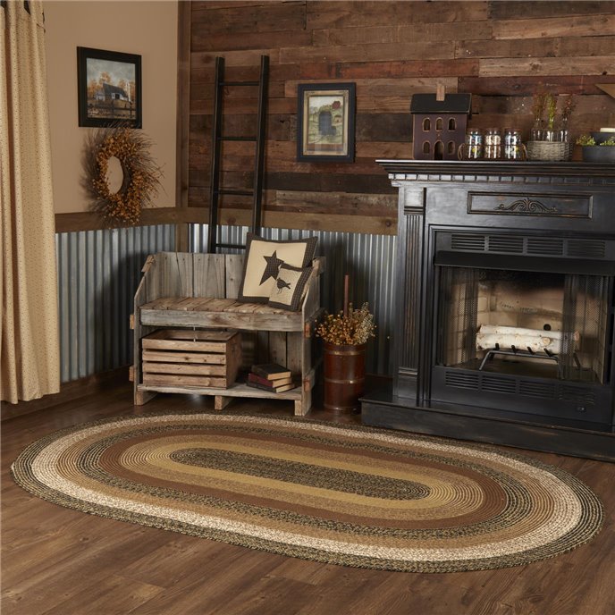 Kettle Grove Jute Rug Oval w/ Pad 60x96 Thumbnail