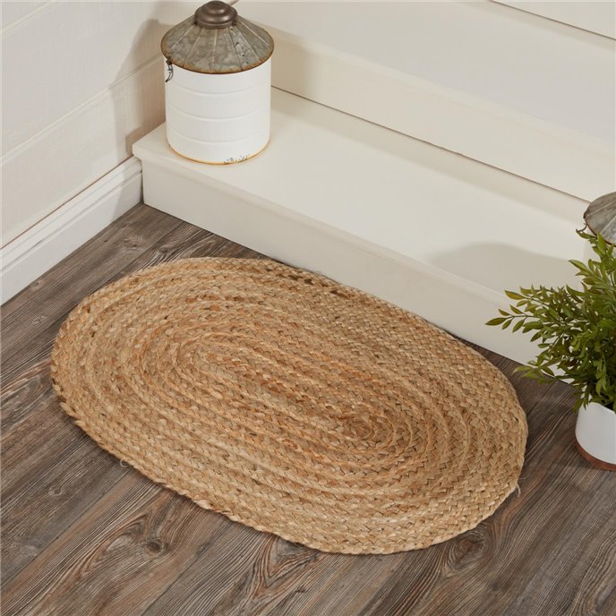 Natural Jute Rug Oval 20x30 Thumbnail