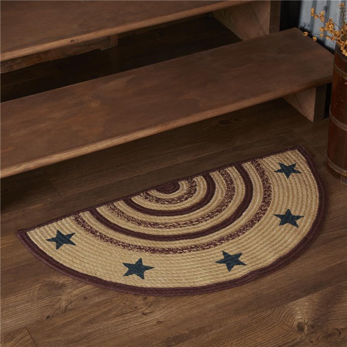 Potomac Jute Rug Half Circle Stencil Stars 16.5x33 Thumbnail