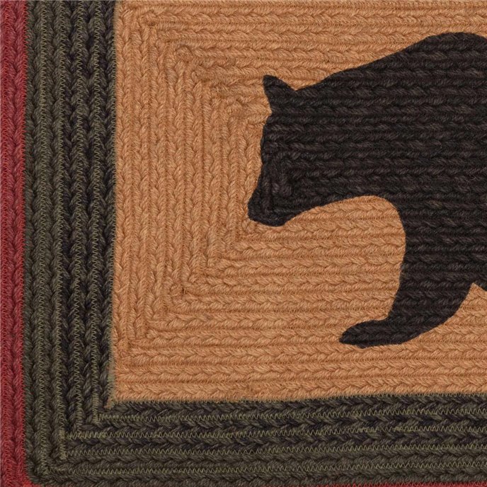 Wyatt Stenciled Bear Jute Rug Rect 20x30 Thumbnail