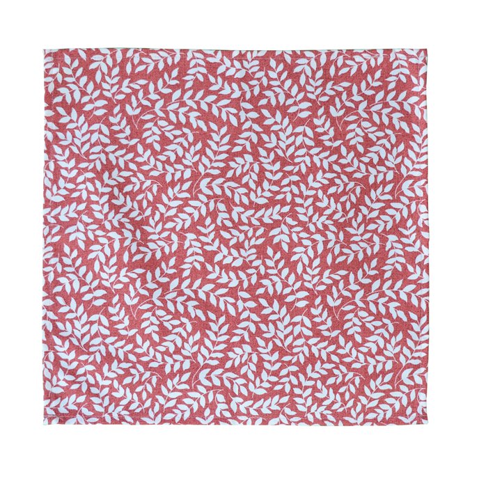 Bouvier Red Set of 4 Napkins - Leaf Thumbnail