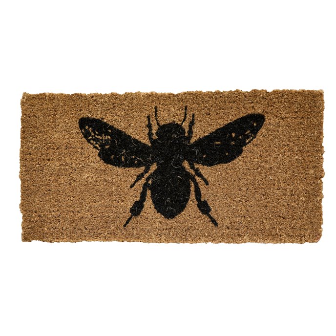 Rectangle Coir Doormat with Bee Image Thumbnail