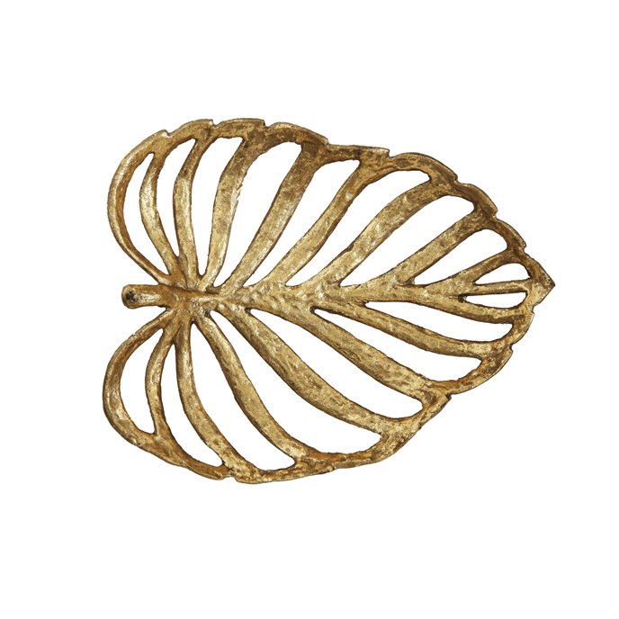 Decorative Gold Cast Iron Leaf Thumbnail