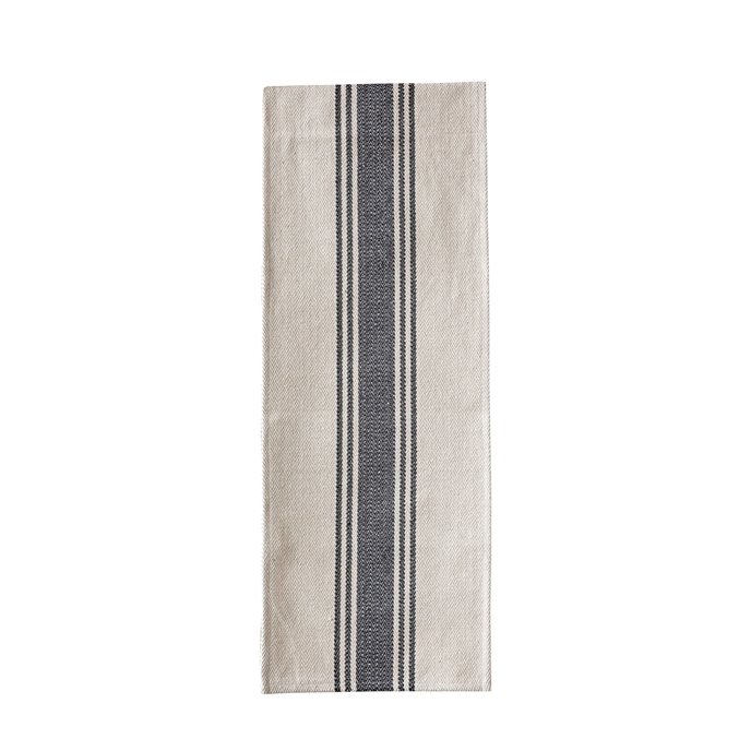 Canvas Table Runner with Black Stripes Thumbnail