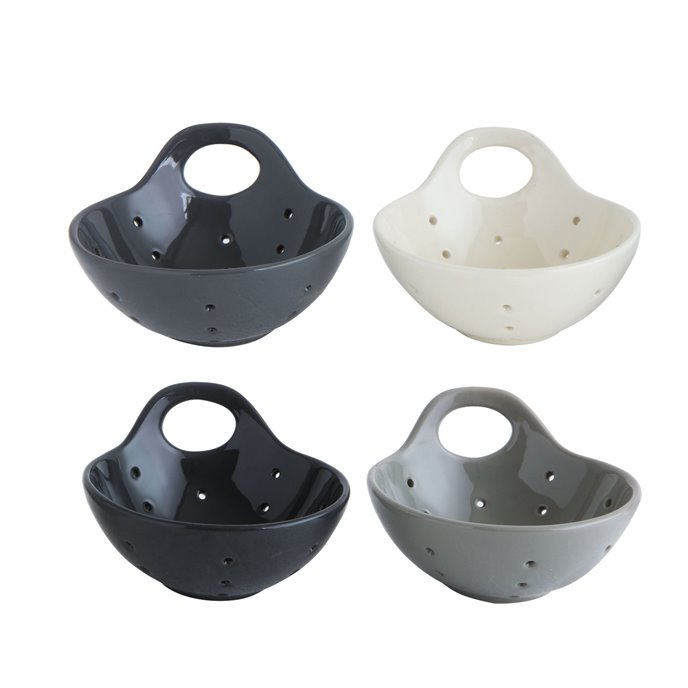 Round Stoneware Berry Bowls (Set of 4 Colors) Thumbnail