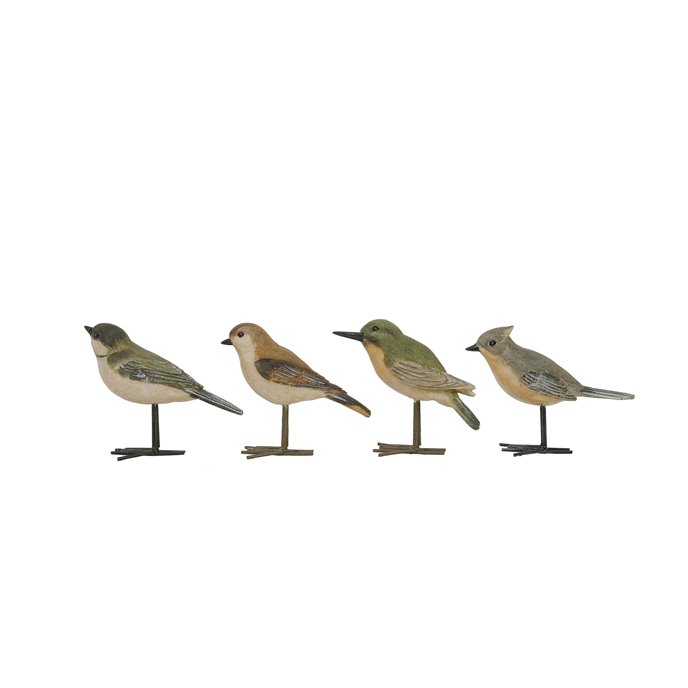 Resin Birds with Metal Feet (Set of 4 Styles) Thumbnail