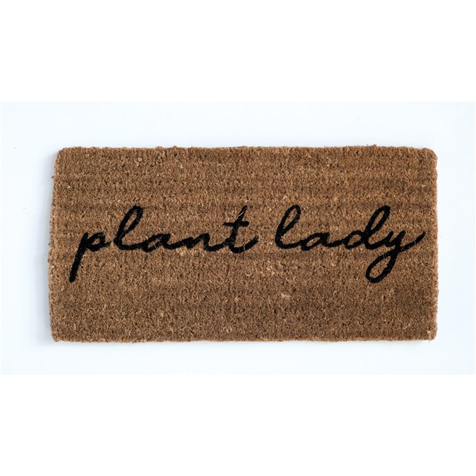 "Plant Lady" Natural Coir Doormat Thumbnail
