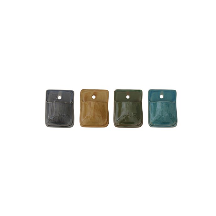 Small Pocket Terracotta Wall Planter (Set of 4 Colors) Thumbnail
