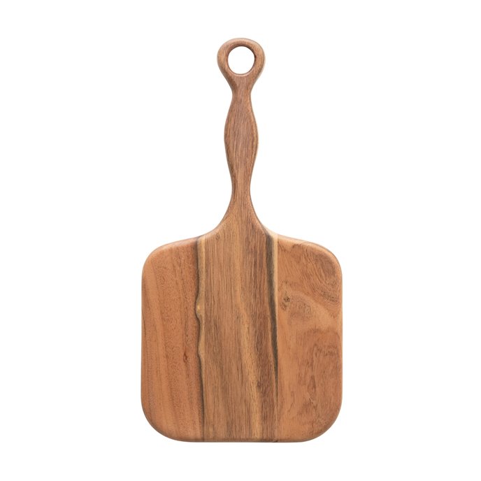 Acacia Wood Cheese/Cutting Board with Handle Thumbnail