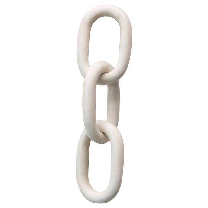 13"L Decorative Marble Chain Link Figurine Thumbnail