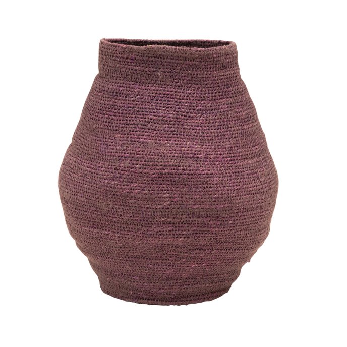Hand-Woven Seagrass Basket, Lilac Color Thumbnail
