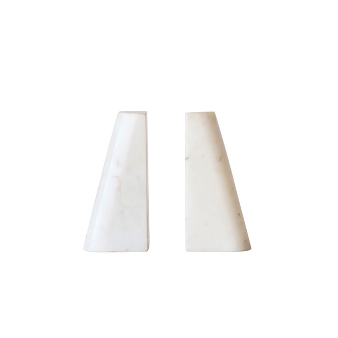 White Marble Bookends (Set of 2 Pieces) Thumbnail