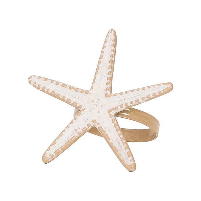 Starfish Whitewashed Napkin Ring Thumbnail