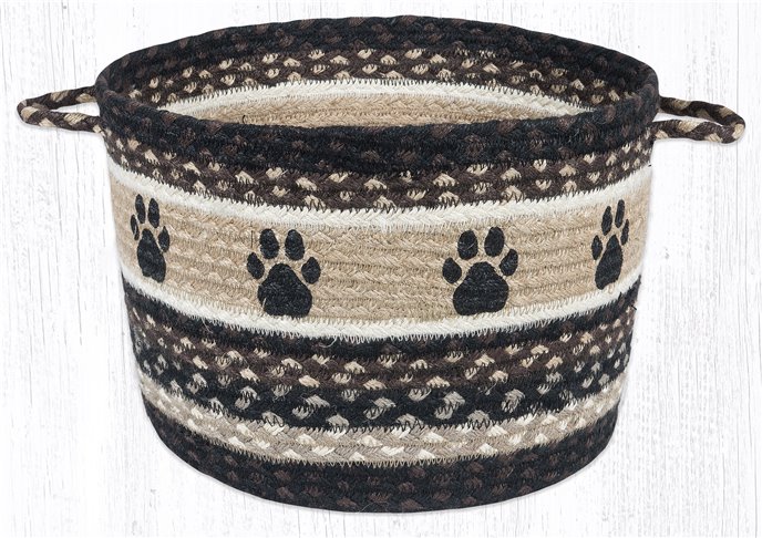 Paw Prints Printed Braided Utility Basket 17"x11" Thumbnail