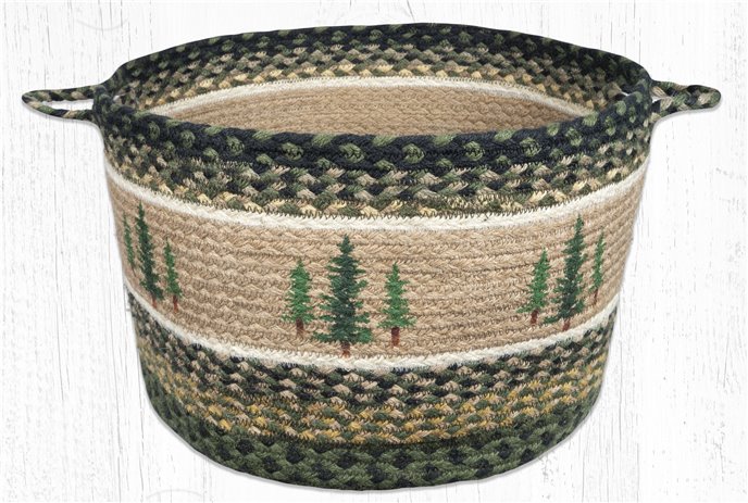 Tall Timbers Printed Braided Utility Basket 17"x11" Thumbnail