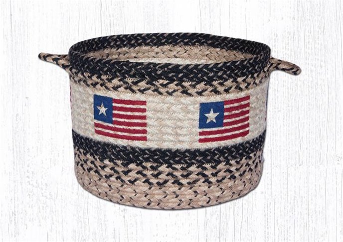 Original Flag Printed Braided Utility Basket 17"x11" Thumbnail