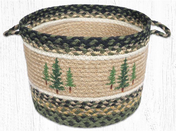 Tall Timbers Printed Braided Utility Basket 13"x9" Thumbnail