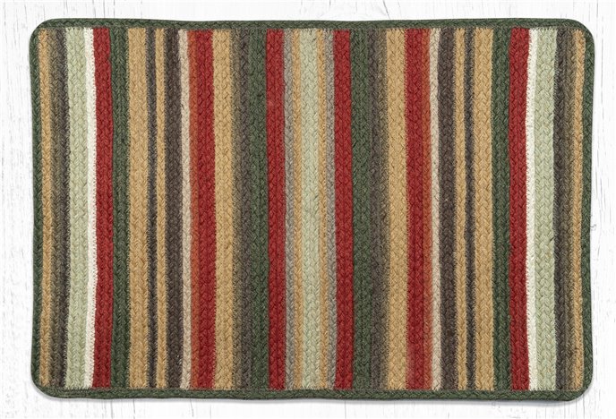 Terracotta/Cactus Rectangular Braided Rug 20"x30" Thumbnail