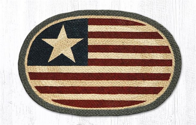 Original Flag Oval Braided Placemat 13"x19" Thumbnail