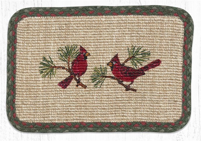 Cardinal Wicker Weave Braided Placemat 13"x19" Thumbnail