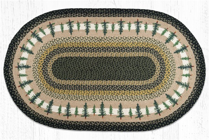Tall Timbers Oval Braided Rug 3'x5' Thumbnail