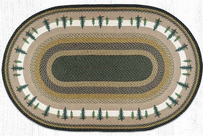 Tall Timbers Oval Braided Rug 4'x6' Thumbnail