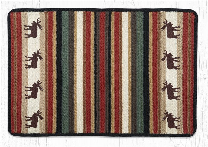 Moose Rectangular Braided Rug 20"x30" Thumbnail